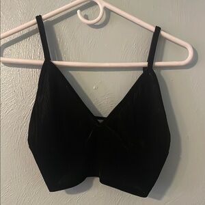 Classic Black Triangle Bra with Adjustable Straps